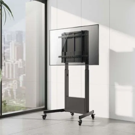 Aisens Soporte PRO de Suelo con Ruedas y Contrapeso FT100E-263 para TV 60-100 pulgadas
